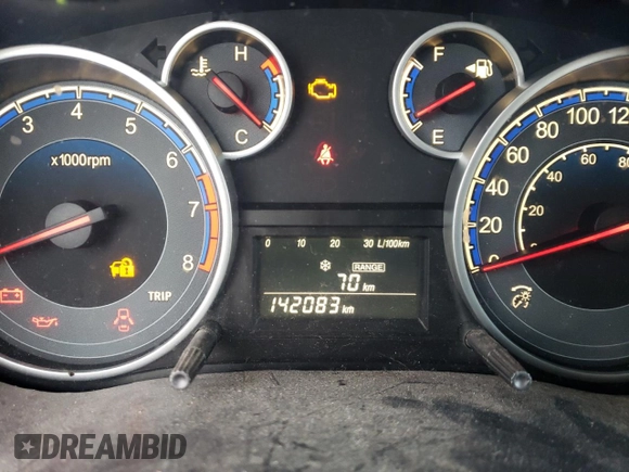 2010 Suzuki SX4 LE with VIN JS2YC5A25A6300970, listed as a Copart auction lot 81596084 with 142,083 mi miles and Salvage Title. Bid and sale history available at carsss.com. Image 9.