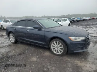 2015 Audi A6 Premium Plus with VIN WAUGFAFC5FN033265, listed as a Copart auction lot 58233495 with 123,547 mi miles and Clean title. Bid and sale history available at DreamBid. Image 4.