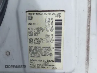2014 Nissan NV S with VIN 1N6AF0LY0EN101826, listed as a IAAI auction lot 42300946 with 275,721 mi miles and . Bid and sale history available at DreamBid. Image 9.