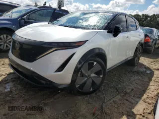 2023 Nissan ARIYA Platinum+ z VIN JN1DF0CD5PM701072, wystawiony jako Copart lot #73927124 z przebiegiem 4 642 mil mil oraz Nie do naprawy • Non repairable. Historia ofert i sprzedaży dostępna na DreamBid. Obrazek 1.