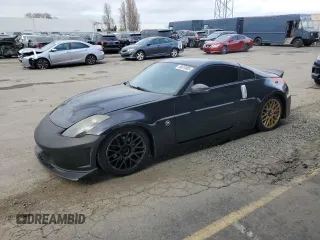 2008 Nissan 350Z Enthusiast with VIN JN1BZ34D58M704649, listed as a Copart auction lot 46619085 with 93,582 mi miles and Salvage title. Bid and sale history available at DreamBid. Image 1.