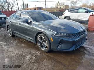 2022 Kia K5 EX with VIN 5XXG34J24NG154133, listed as a IAAI auction lot 41463514 with 26,449 mi miles. Bid and sale history available at carsss.com. Image 1.