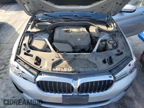 2021 BMW 5 Series 530i xDrive with VIN WBA13BJ08MWX25707, listed as a Copart auction lot 43371195 with 75,126 mi miles and Salvage Title. Bid and sale history available at carsss.com. Image 11.