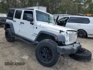 2018 Jeep Wrangler Unlimited Sport S with VIN 1C4BJWDGXJL849522, listed as a Copart auction lot 48964995 with 104,910 mi miles and Salvage title. Bid and sale history available at DreamBid. Image 4.