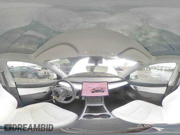 2021 Tesla Model Y Performance with VIN 5YJYGDEF4MF201815, listed as a Copart auction lot 42453075 with 76,888 mi miles and Salvage Title. Bid and sale history available at DreamBid. Image 13.
