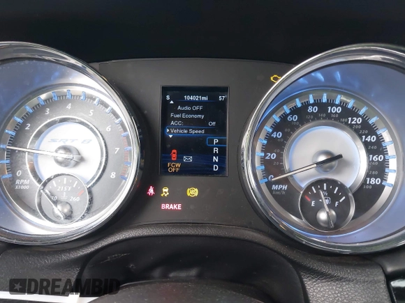 2013 Chrysler 300 SRT-8 with VIN 2C3CCAFJ9DH576184, listed as a IAAI auction lot 42162364 with 104,021 mi miles and . Bid and sale history available at carsss.com. Image 7.