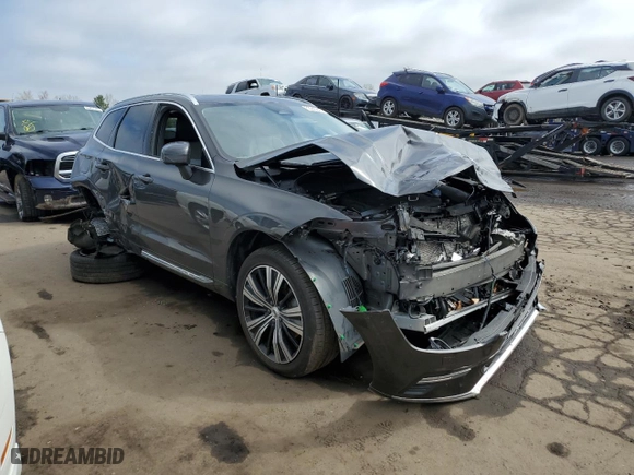 2022 Volvo XC60 Inscription with VIN YV4062RL8N1905916, listed as a Copart auction lot 53285845 with 49,797 mi miles and Salvage Title. Bid and sale history available at carsss.com. Image 4.