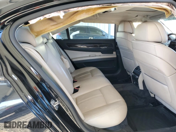 2011 BMW 7 Series 740Li with VIN WBAKB4C5XBC574198, listed as a Copart auction lot 81507884 with 158,437 mi miles and Salvage title. Bid and sale history available at DreamBid. Image 11.