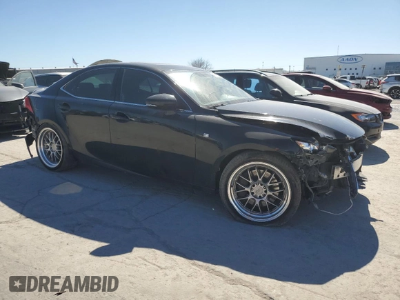 2016 Lexus IS with VIN JTHBE1D2XG5024667, listed as a Copart auction lot 46713745 with 115,178 mi miles and Salvage Title. Bid and sale history available at carsss.com. Image 4.