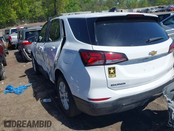 2024 Chevrolet Equinox LT z VIN 3GNAXKEG3RS232431, wystawiony jako IAAI lot #42021525 z przebiegiem 8 090 mil mil oraz . Historia ofert i sprzedaży dostępna na DreamBid. Obrazek 3.