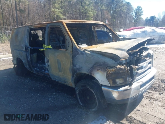 2008 Ford Econoline Cargo Commercial with VIN 1FTSE34L08DA25159, listed as a IAAI auction lot 41633588 with Not Provided miles and . Bid and sale history available at DreamBid. Image 1.