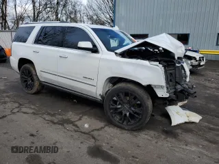 2015 GMC Yukon Denali with VIN 1GKS2CKJ3FR728320, listed as a Copart auction lot 46439535 with 0 mi miles and Salvage Title. Bid and sale history available at carsss.com. Image 4.