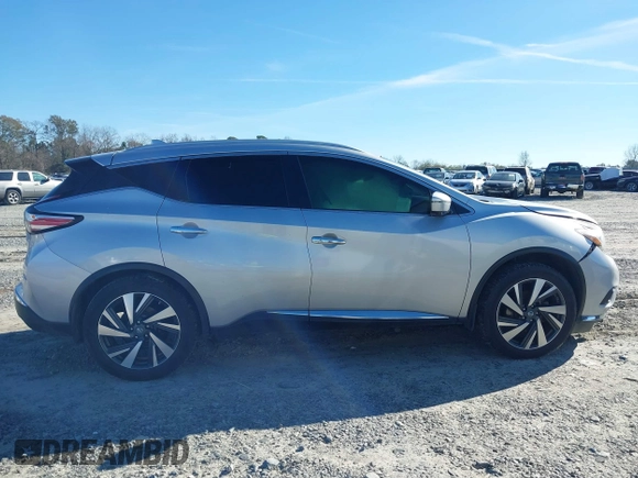 2017 Nissan Murano Platinum z VIN 5N1AZ2MG8HN113914, wystawiony jako IAAI lot #41212511 z przebiegiem 127 925 mil mil oraz . Historia ofert i sprzedaży dostępna na DreamBid. Obrazek 13.