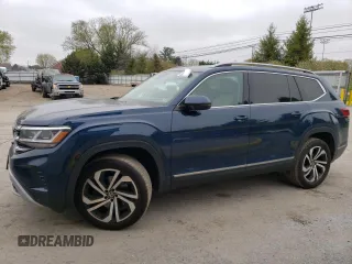 2021 Volkswagen Atlas SEL Premium z VIN 1V2TR2CA6MC513100, wystawiony jako Copart lot #52947725 z przebiegiem 65 450 mil mil oraz Szkoda całkowita • Salvage title. Historia ofert i sprzedaży dostępna na DreamBid. Obrazek 1.