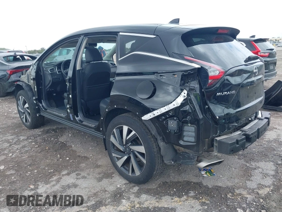 2023 Nissan Murano SL with VIN 5N1AZ2CJ4PC133326, listed as a IAAI auction lot 41715657 with 22,127 mi miles and . Bid and sale history available at DreamBid. Image 3.