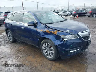 2015 Acura MDX Tech Pkg with VIN 5FRYD4H47FB002889, listed as a IAAI auction lot 41668025 with 96,781 mi miles. Bid and sale history available at carsss.com. Image 1.