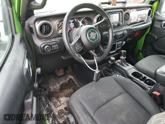 2018 Jeep Wrangler Sport with VIN 1C4GJXAN1JW262204, listed as a Copart auction lot 46809145 with 79,732 mi miles and Salvage title. Bid and sale history available at DreamBid. Image 8.
