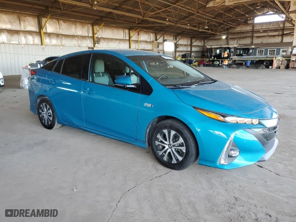 2020 Toyota Prius Prime LE with VIN JTDKARFP3L3127648, listed as a Copart auction lot 46865235 with 51,342 mi miles and Salvage Title. Bid and sale history available at carsss.com. Image 4.