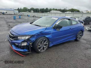 2019 Honda Civic Si z VIN 2HGFC3A5XKH753872, wystawiony jako Copart lot #58147865 z przebiegiem 60 770 mil mil oraz Szkoda całkowita • Salvage title. Historia ofert i sprzedaży dostępna na DreamBid. Obrazek 1.