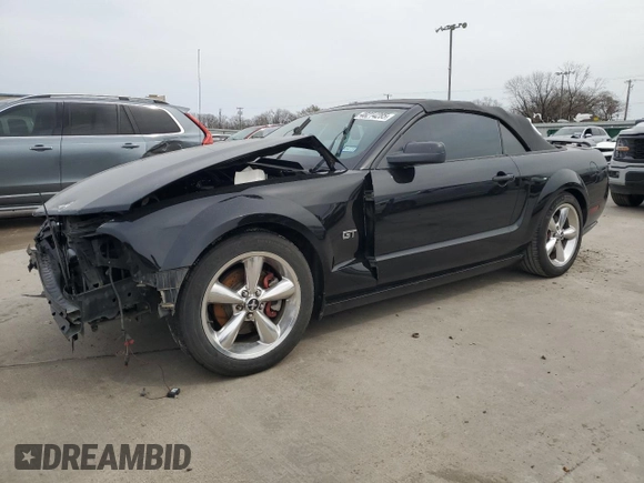 2006 Ford Mustang GT Deluxe with VIN 1ZVFT85H665222727, listed as a Copart auction lot 48214285 with 143,226 mi miles and Salvage Title. Bid and sale history available at carsss.com. Image 1.