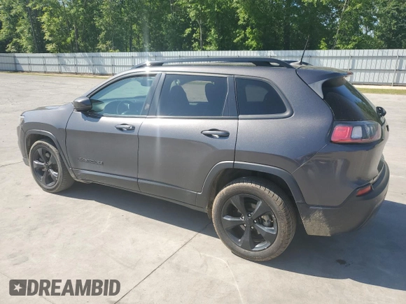 2021 Jeep Cherokee Altitude with VIN 1C4PJLLB4MD220993, listed as a Copart auction lot 53300585 with 92,387 mi miles and Salvage title. Bid and sale history available at DreamBid. Image 2.
