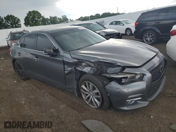 2017 Infiniti Q50 Premium with VIN JN1EV7AP6HM731468, listed as a Copart auction lot 61979495 with 118,166 mi miles and Clean title. Bid and sale history available at DreamBid. Image 4.