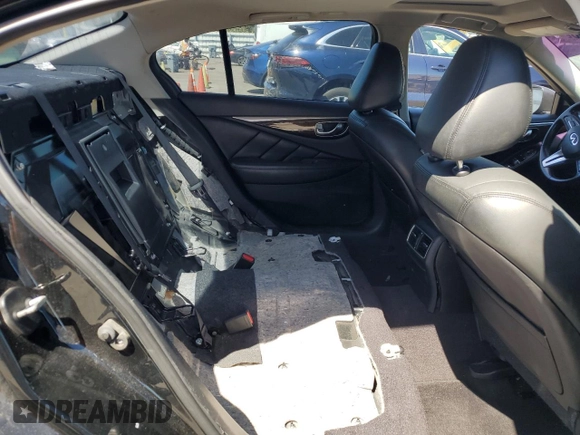 2018 Infiniti Q50 Luxe with VIN JN1EV7AP7JM350153, listed as a Copart auction lot 49594995 with 114,375 mi miles and Salvage title. Bid and sale history available at DreamBid. Image 10.