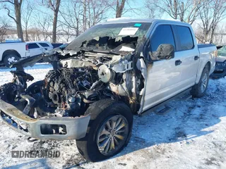 2018 Ford F-150 XL with VIN 1FTEW1E52JFA65400, listed as a IAAI auction lot 41280094 with 1 mi miles. Bid and sale history available at carsss.com. Image 2.