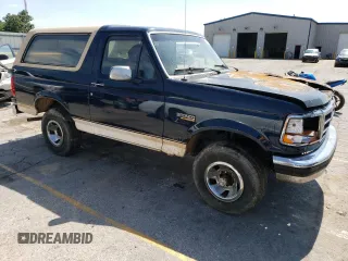 1992 Ford Bronco Custom with VIN 1FMEU15HXNLA27805, listed as a Copart auction lot 59922174 with Not Provided miles and Salvage Title. Bid and sale history available at DreamBid. Image 4.