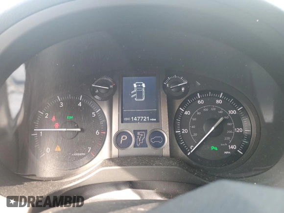 2014 Lexus GX 460 with VIN JTJBM7FX1E5087652, listed as a Copart auction lot 52704025 with 147,721 mi miles and Salvage title. Bid and sale history available at DreamBid. Image 9.