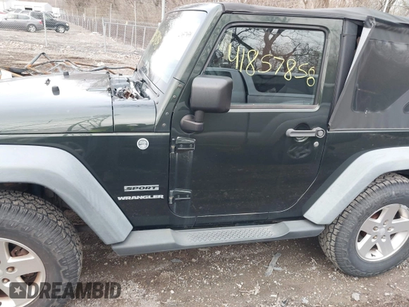 2011 Jeep Wrangler Sport with VIN 1J4AA2D18BL588273, listed as a IAAI auction lot 41857858 with 136,473 mi miles and . Bid and sale history available at carsss.com. Image 14.