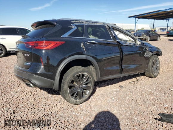 2020 Infiniti QX50 Essential z VIN 3PCAJ5M12LF108630, wystawiony jako Copart lot #76789084 z przebiegiem Nie podano mil oraz Szkoda całkowita • Salvage title. Historia ofert i sprzedaży dostępna na DreamBid. Obrazek 3.
