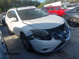 2014 Nissan Rogue SV with VIN 5N1AT2MT7EC751433, listed as a IAAI auction lot 42053564 with 207,476 mi miles and . Bid and sale history available at DreamBid. Image 1.