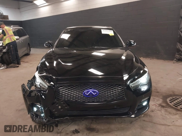 2014 Infiniti Q50 Sport with VIN JN1BV7AR0EM704993, listed as a IAAI auction lot 42492764 with 64,811 mi miles and . Bid and sale history available at DreamBid. Image 12.