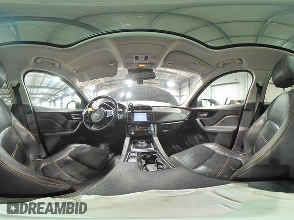 2018 Jaguar F-Pace 25t Prestige with VIN SADCK2FXXJA255410, listed as a Copart auction lot 45958285 with 90,423 mi miles and Salvage Title. Bid and sale history available at DreamBid. Image 16.