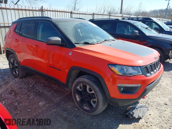 2018 Jeep Compass Trailhawk with VIN 3C4NJDDB4JT336745, listed as a IAAI auction lot 41898924 with 94,471 mi miles and . Bid and sale history available at carsss.com. Image 1.