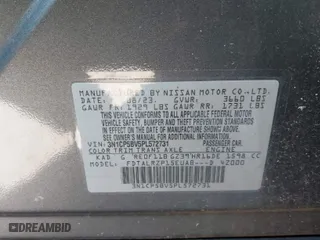 2023 Nissan Kicks S with VIN 3N1CP5BV5PL572731, listed as a IAAI auction lot 41037156 with 24,998 mi miles. Bid and sale history available at carsss.com. Image 9.