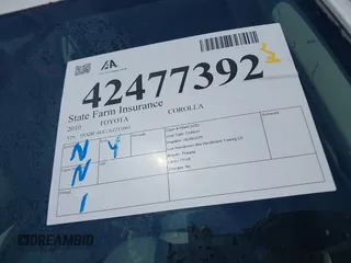 2010 Toyota Corolla с VIN 1NXBU4EE1AZ211061, выставлен на аукционе IAAI как лот 42477392 с пробегом 218 734 миль миль и . История ставок и продаж доступна на DreamBid. Изображение 18.