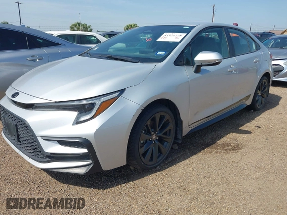 2023 Toyota Corolla SE with VIN 5YFS4MCE2PP154818, listed as a IAAI auction lot 41921228 with 37,582 mi miles and . Bid and sale history available at DreamBid. Image 2.