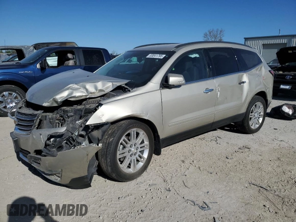 2015 Chevrolet Traverse LT with VIN 1GNKVGKD5FJ336918, listed as a Copart auction lot 53041795 with 119,745 mi miles and Salvage title. Bid and sale history available at DreamBid. Image 1.