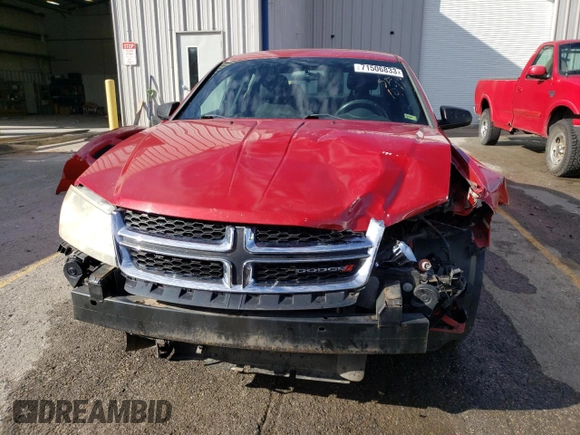 2014 Dodge Avenger SE with VIN 1C3CDZAB5EN115780, listed as a Copart auction lot 71506833 with 129,526 mi miles and Salvage Title. Bid and sale history available at carsss.com. Image 5.