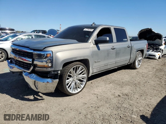 2017 Chevrolet Silverado 1500 LT with VIN 3GCPCREC9HG183564, listed as a Copart auction lot 47792265 with 0 mi miles and Salvage Title. Bid and sale history available at carsss.com. Image 1.