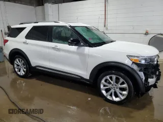 2022 Ford Explorer Platinum with VIN 1FM5K8HC4NGA08755, listed as a Copart auction lot 87959925 with 54,263 mi miles and Salvage Title. Bid and sale history available at carsss.com. Image 4.