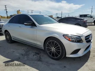 2021 Mercedes-Benz C 300 with VIN W1KWF8DB8MR632402, listed as a Copart auction lot 52971445 with 38,939 mi miles and Salvage Title. Bid and sale history available at carsss.com. Image 4.