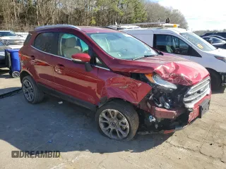 2019 Ford EcoSport Titanium with VIN MAJ6S3KL1KC291709, listed as a Copart auction lot 46219465 with 42,724 mi miles and Salvage Title. Bid and sale history available at DreamBid. Image 4.