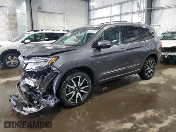 2020 Honda Pilot Touring 8-Passenger with VIN 5FNYF6H96LB052407, listed as a Copart auction lot 44211725 with 53,009 mi miles and Salvage Title. Bid and sale history available at DreamBid. Image 1.