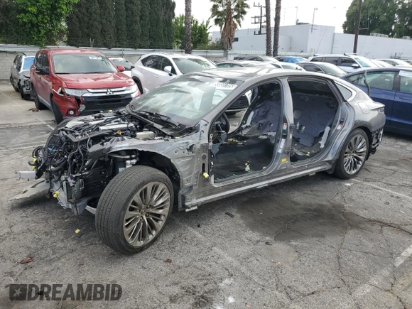 2023 Lexus LS 500 z VIN JTHD51FF0P5018885, wystawiony jako Copart lot #53808705 z przebiegiem Nie podano mil oraz Szkoda całkowita • Salvage title. Historia ofert i sprzedaży dostępna na DreamBid. Obrazek 1.