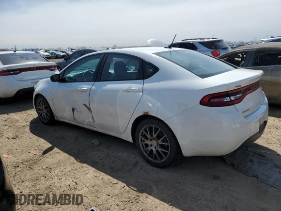 2016 Dodge Dart SE with VIN 1C3CDFAAXGD533654, listed as a Copart auction lot 52884665 with 175,091 mi miles and Salvage Title. Bid and sale history available at carsss.com. Image 2.