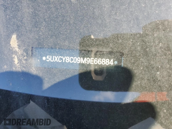 2021 BMW X6 M50i with VIN 5UXCY8C09M9E66884, listed as a Copart auction lot 63025622 with 26,220 mi miles and Salvage Title. Bid and sale history available at carsss.com. Image 10.