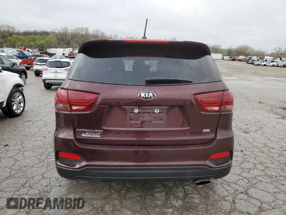 2020 Kia Sorento L with VIN 5XYPG4A39LG625280, listed as a Copart auction lot 51612855 with Not Provided miles and Salvage Title. Bid and sale history available at DreamBid. Image 6.